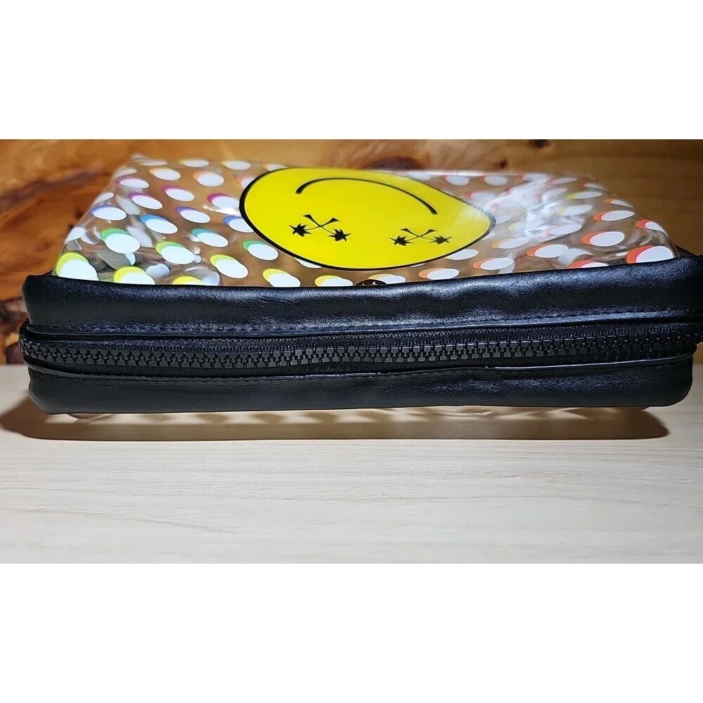 Victoria's Secret PINK Cosmetic Case Wet Swimsuit Holder Vinyl Smiley Face